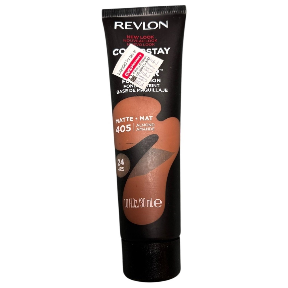 Revlon ColorStay Full Cover Foundation Matte Almond 405 1.0 Fl‎ Oz 30 ml New